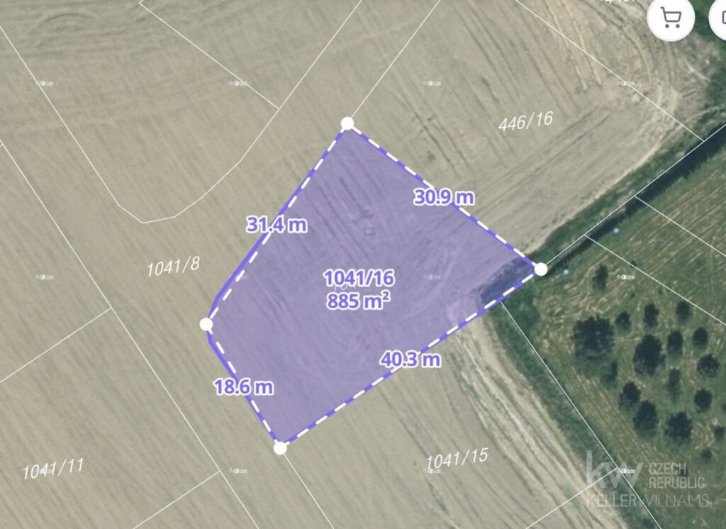 Prodej stavebního pozemku 885 m  Mokrouše